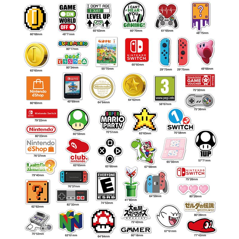 Game console PS5 sticker 2K Blizzard EA Bandai SONY game waterproof sticker - Picture 15 of 15