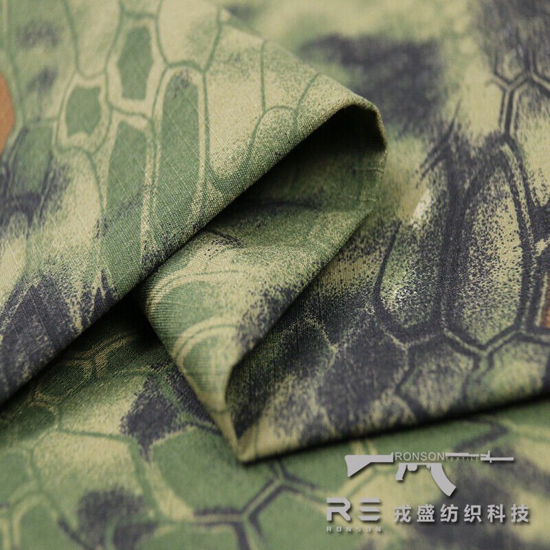 Camo Polyester Cotton Plaid Fabric All-Terrain Tactical Clothes Pants DIY - Picture 81 of 131