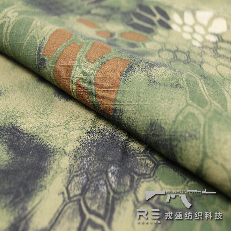Camo Polyester Cotton Plaid Fabric All-Terrain Tactical Clothes Pants DIY - Picture 84 of 131
