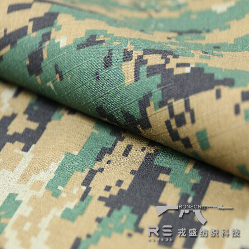 Camo Polyester Cotton Plaid Fabric All-Terrain Tactical Clothes Pants DIY - Picture 85 of 131