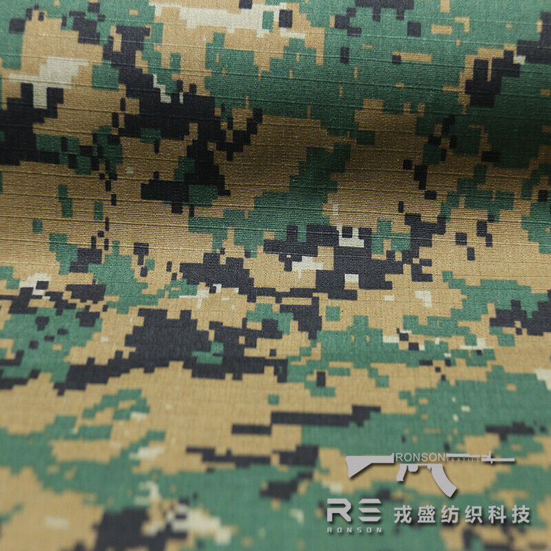 Camo Polyester Cotton Plaid Fabric All-Terrain Tactical Clothes Pants DIY - Picture 88 of 131