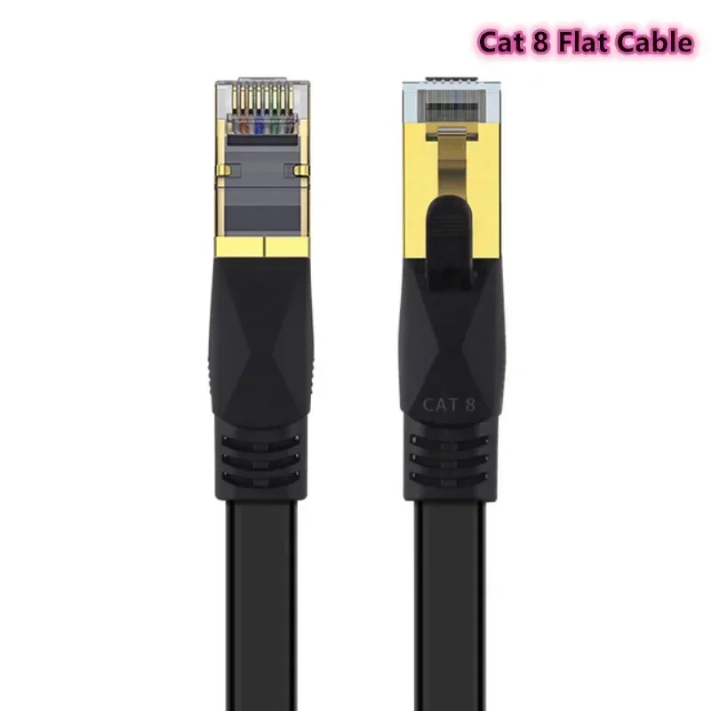 0.5m-20m Cat 8 Ethernet Cable Round/Flat Network Cable 40Gbps RJ45 Connector Lot - Picture 20 of 20