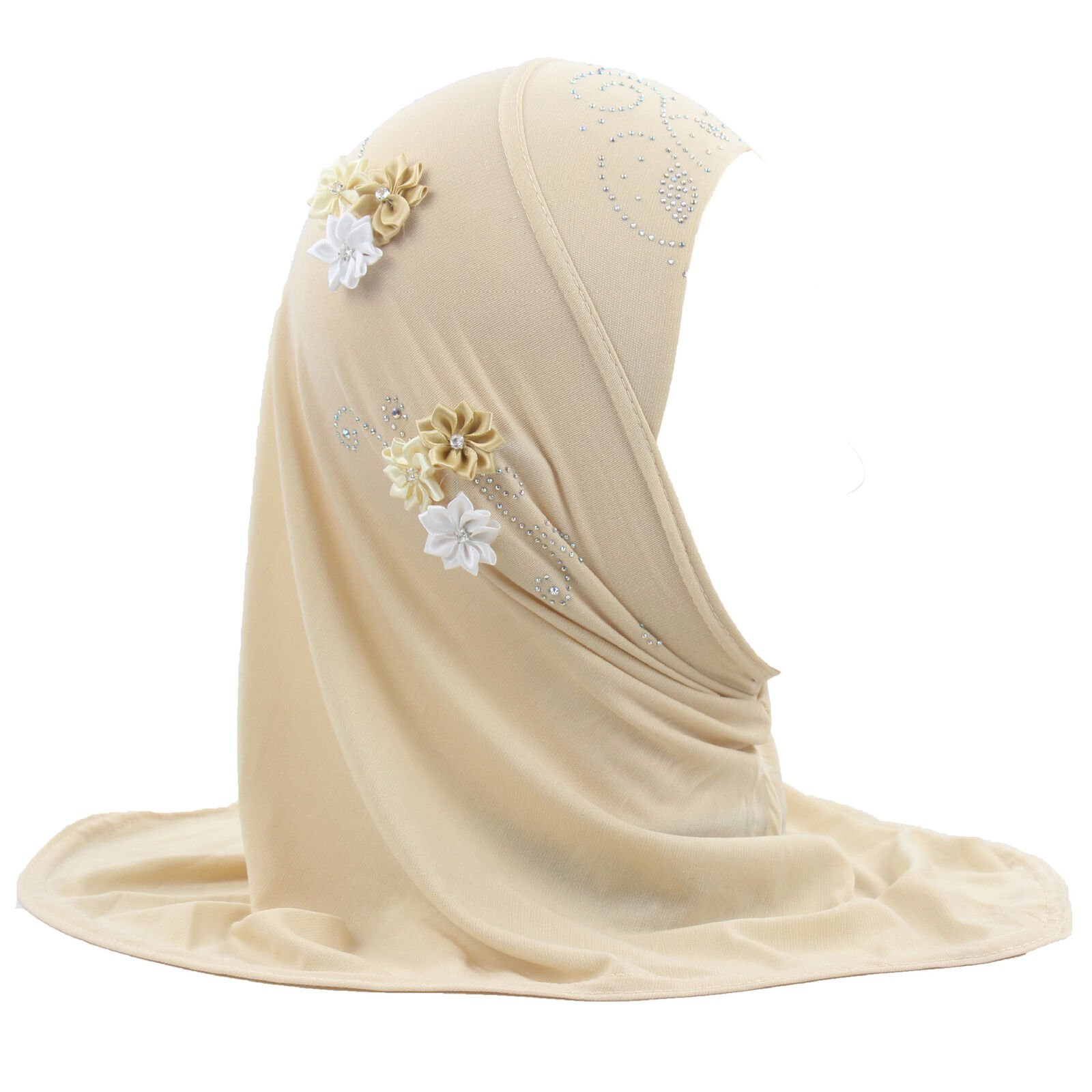 Muslim 2 To 6-Year-Old Girl Headscarf Malay Style Six Flower Girl Headscarf Cap