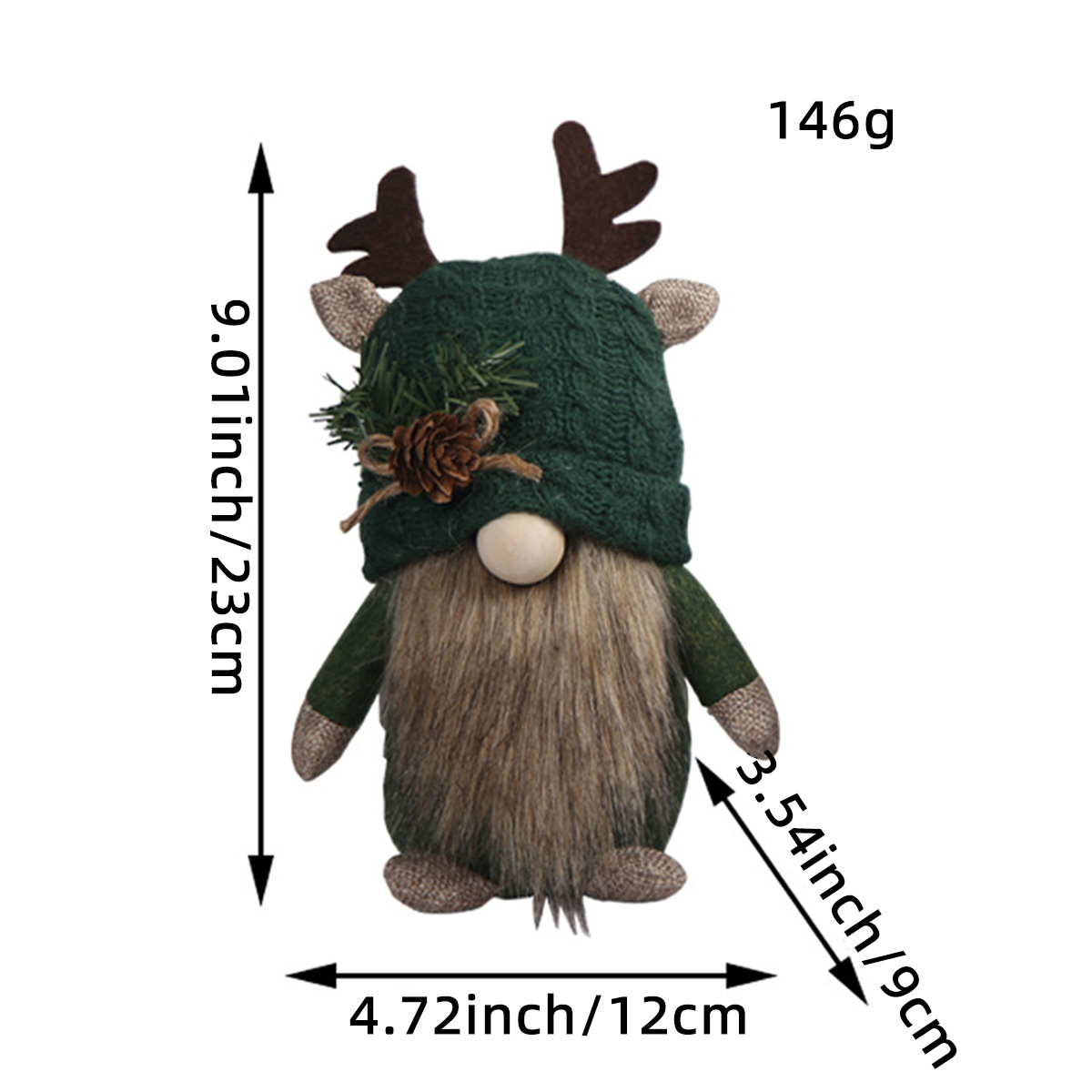 Christmas Plush Doll Gnome Xmas Dwarf Gonk Elf Home Decoration Ornament UK - Picture 6 of 8