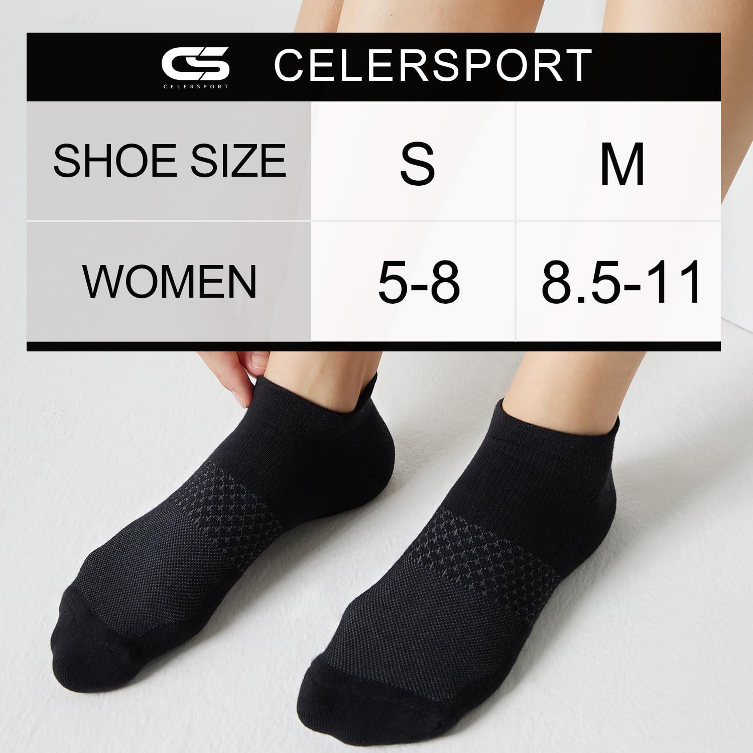 5 Pairs Women's Ankle Running Socks Cushioned Athletic Sport Socks with Tab - Picture 26 of 73