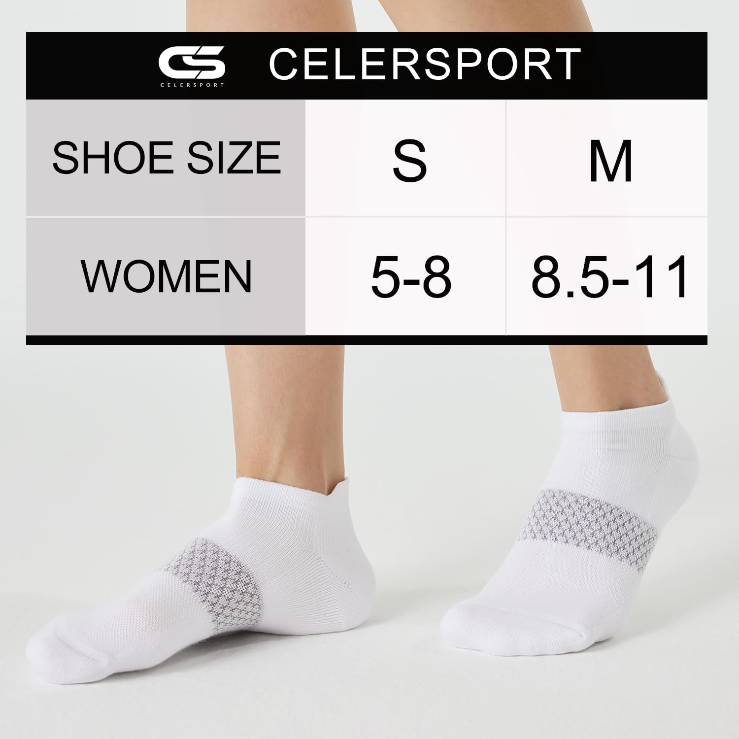 5 Pairs Women's Ankle Running Socks Cushioned Athletic Sport Socks with Tab - Picture 54 of 73