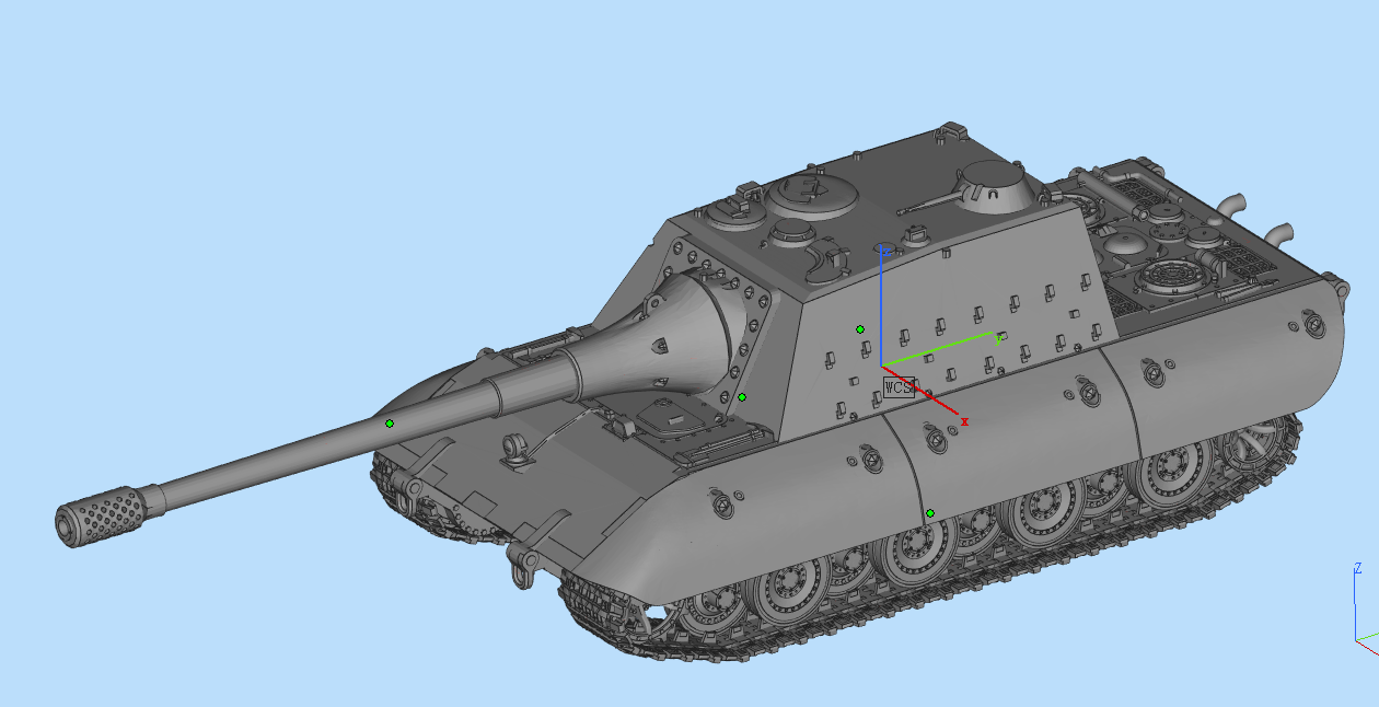3D Druck 1/72 German E-100 Chassis Jagdpanzer (Baitu Serie) Modellbausatz - Bild 7 von 9