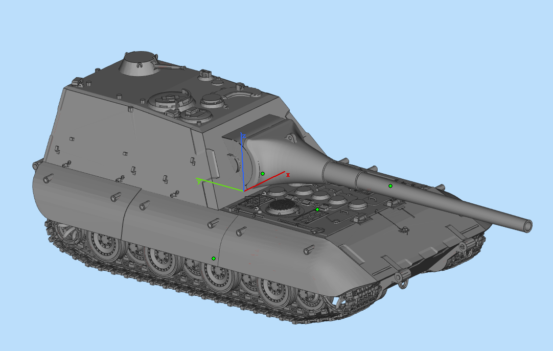 3D Druck 1/72 German E-100 Chassis Jagdpanzer (Baitu Serie) Modellbausatz - Bild 9 von 9