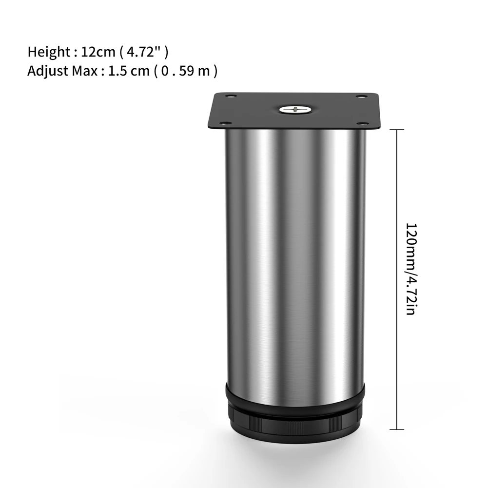 5-35CM Stainlesss Steel Furniture Legs Adjustable Cabinet Sofa Table Feet - Picture 12 of 17