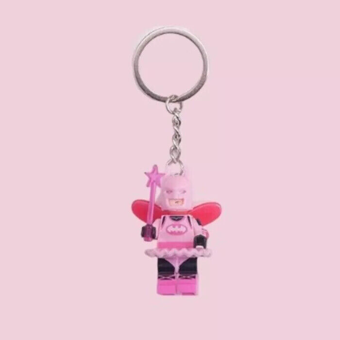 Exclusive Pink Fairy Batman Le.go Keychain 2024 new Valentine's Day Gift - Picture 21 of 23
