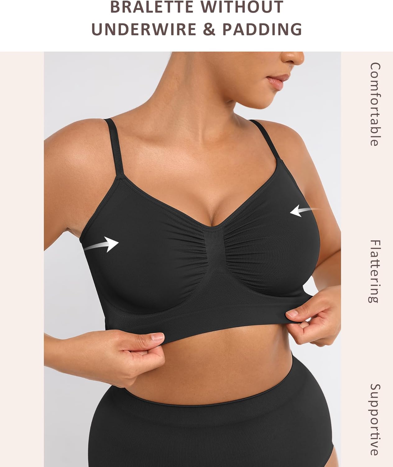 Bralettes for Women with Support Comfortable Bras No Underwire Seamless Bras - Picture 38 of 60