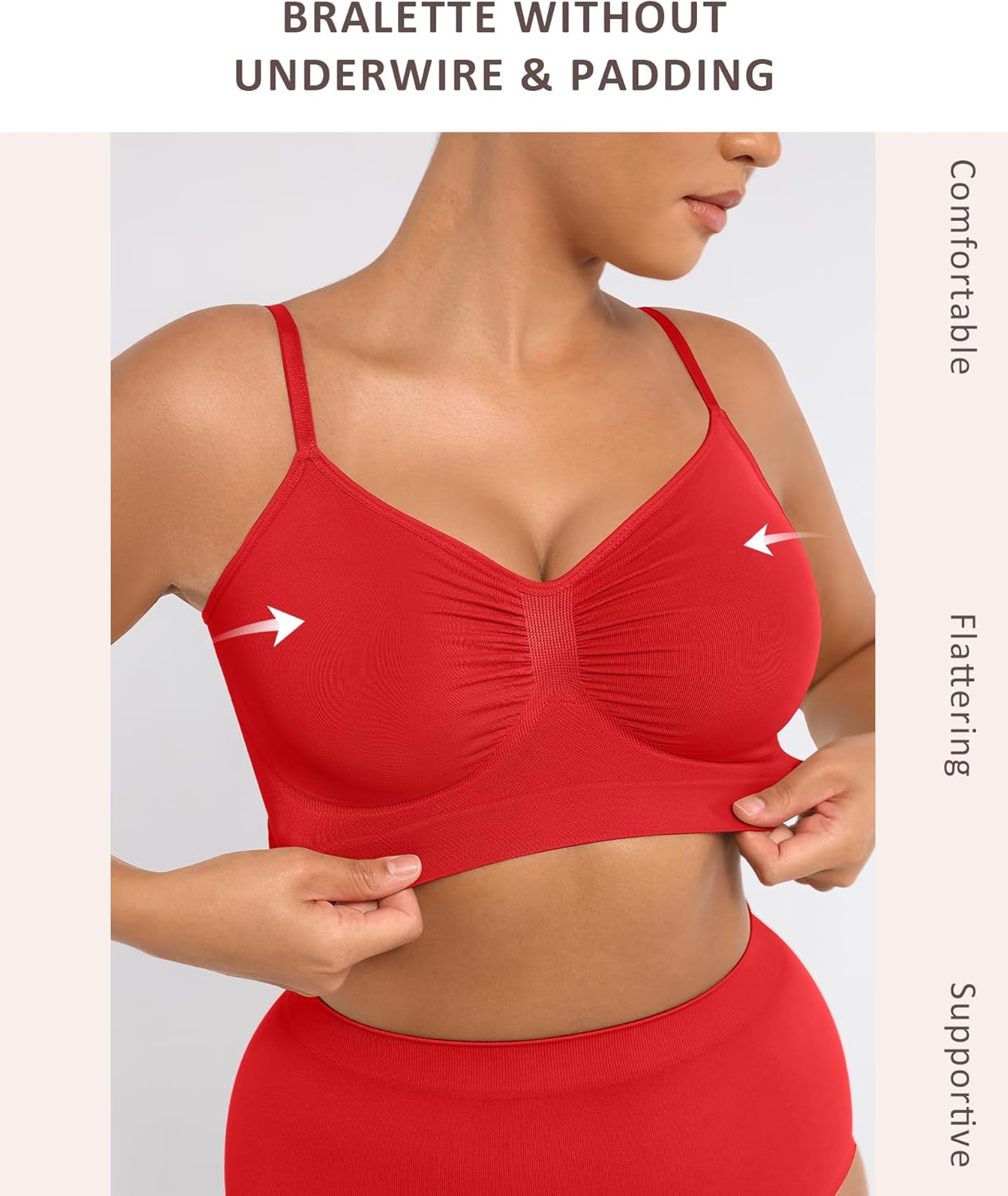 Bralettes for Women with Support Comfortable Bras No Underwire Seamless Bras - Picture 50 of 60
