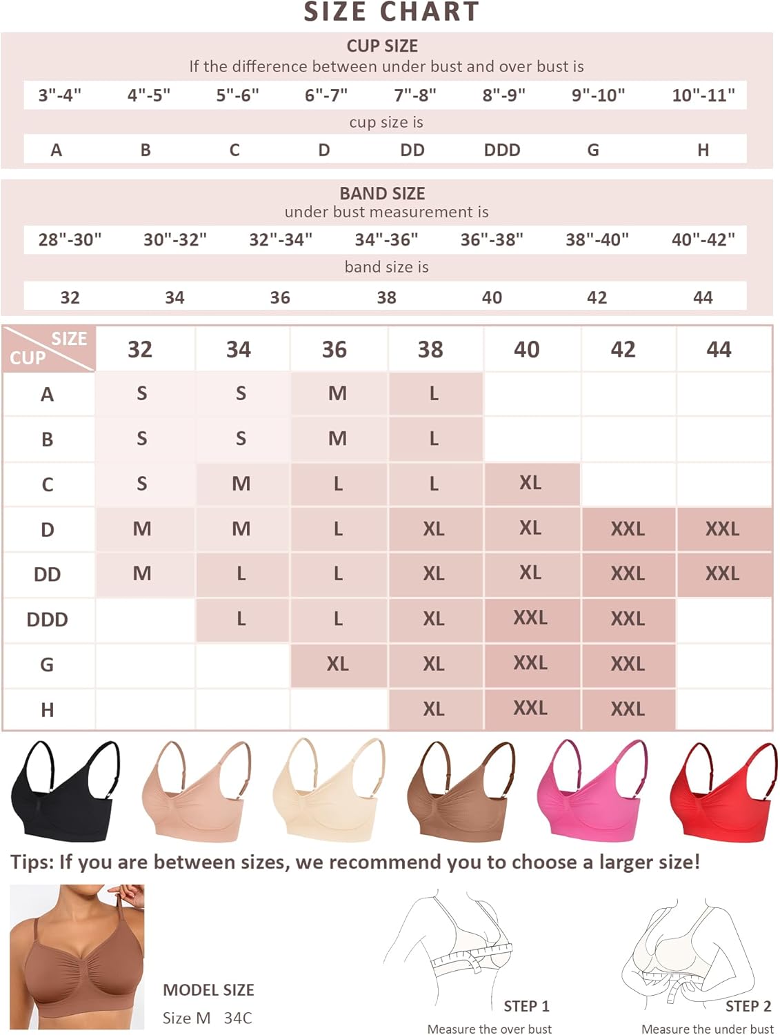 Bralettes for Women with Support Comfortable Bras No Underwire Seamless Bras - Picture 30 of 60