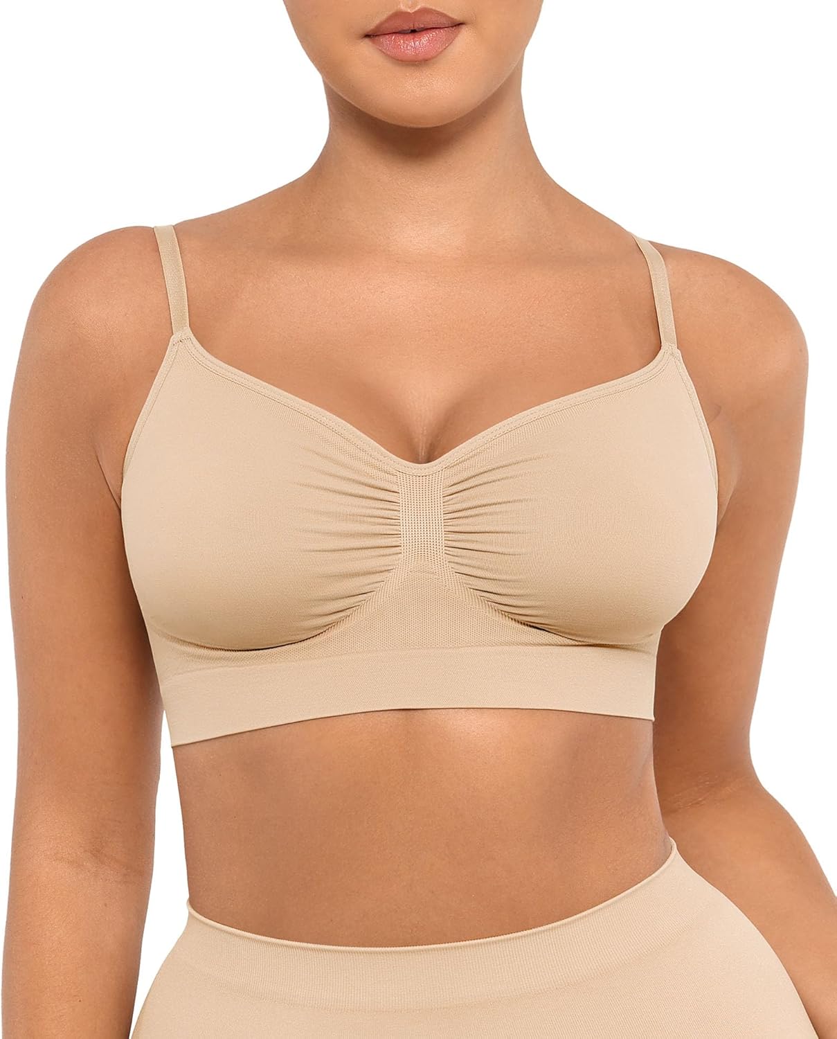 Bralettes for Women with Support Comfortable Bras No Underwire Seamless Bras - Picture 31 of 60