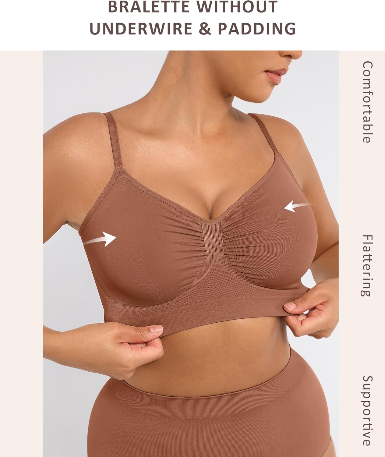 Bralettes for Women with Support Comfortable Bras No Underwire Seamless Bras - Picture 56 of 60