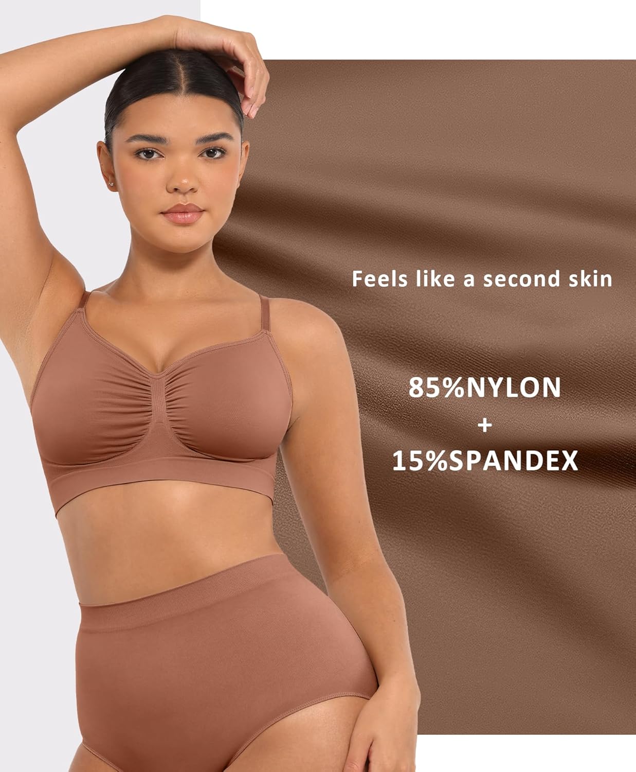 Bralettes for Women with Support Comfortable Bras No Underwire Seamless Bras - Picture 59 of 60