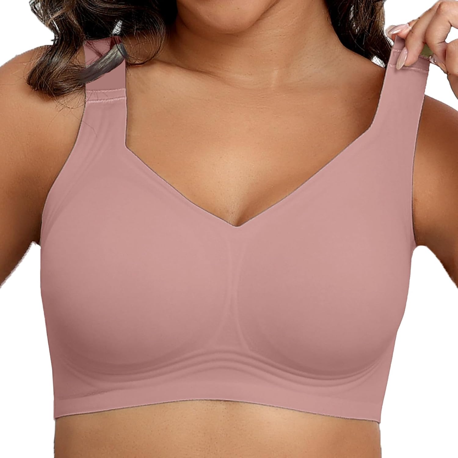 Womens Seamless Wireless Supportive Bra Push Up Comfort Soft No Underwire Bra - Picture 36 of 59
