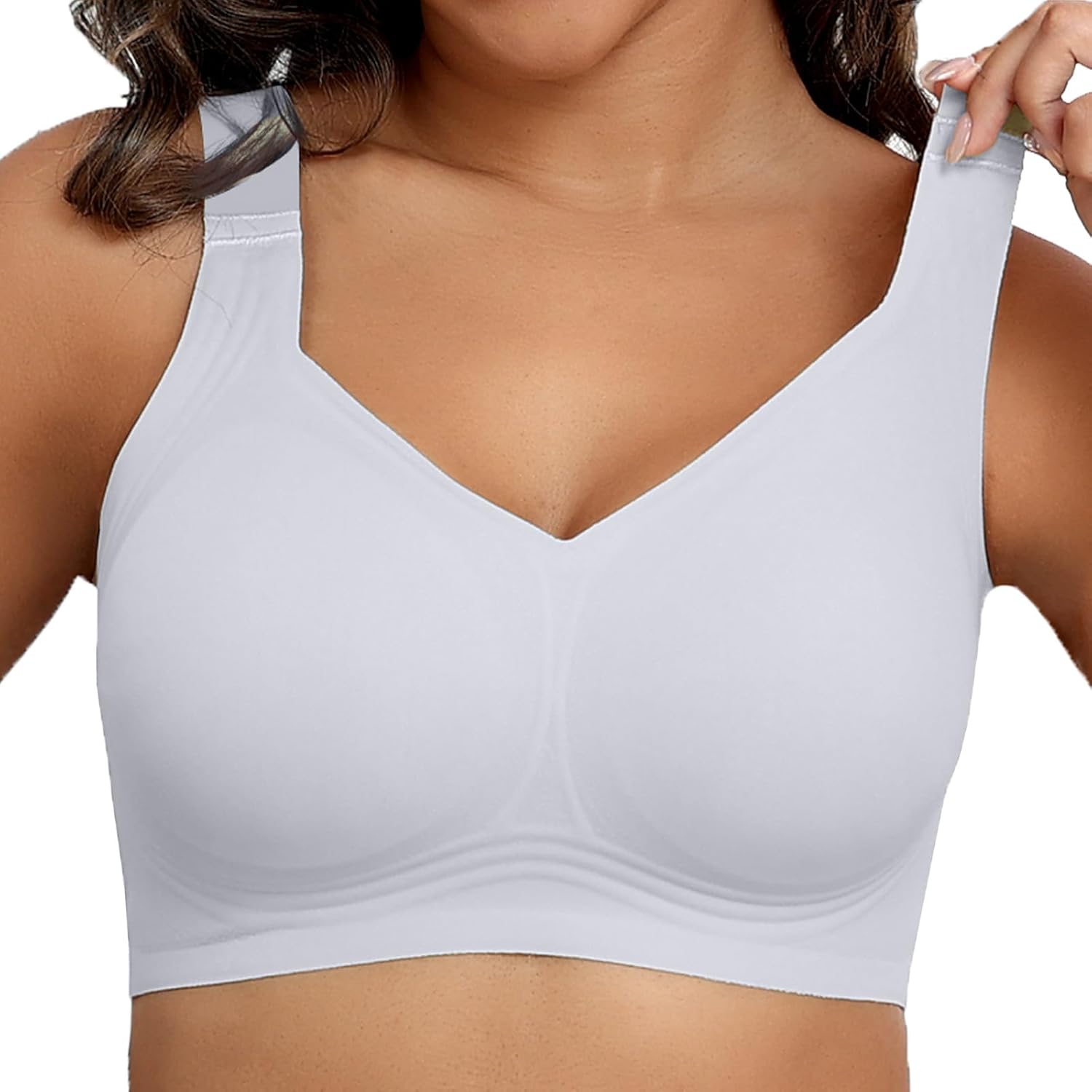 Womens Seamless Wireless Supportive Bra Push Up Comfort Soft No Underwire Bra - Picture 48 of 59