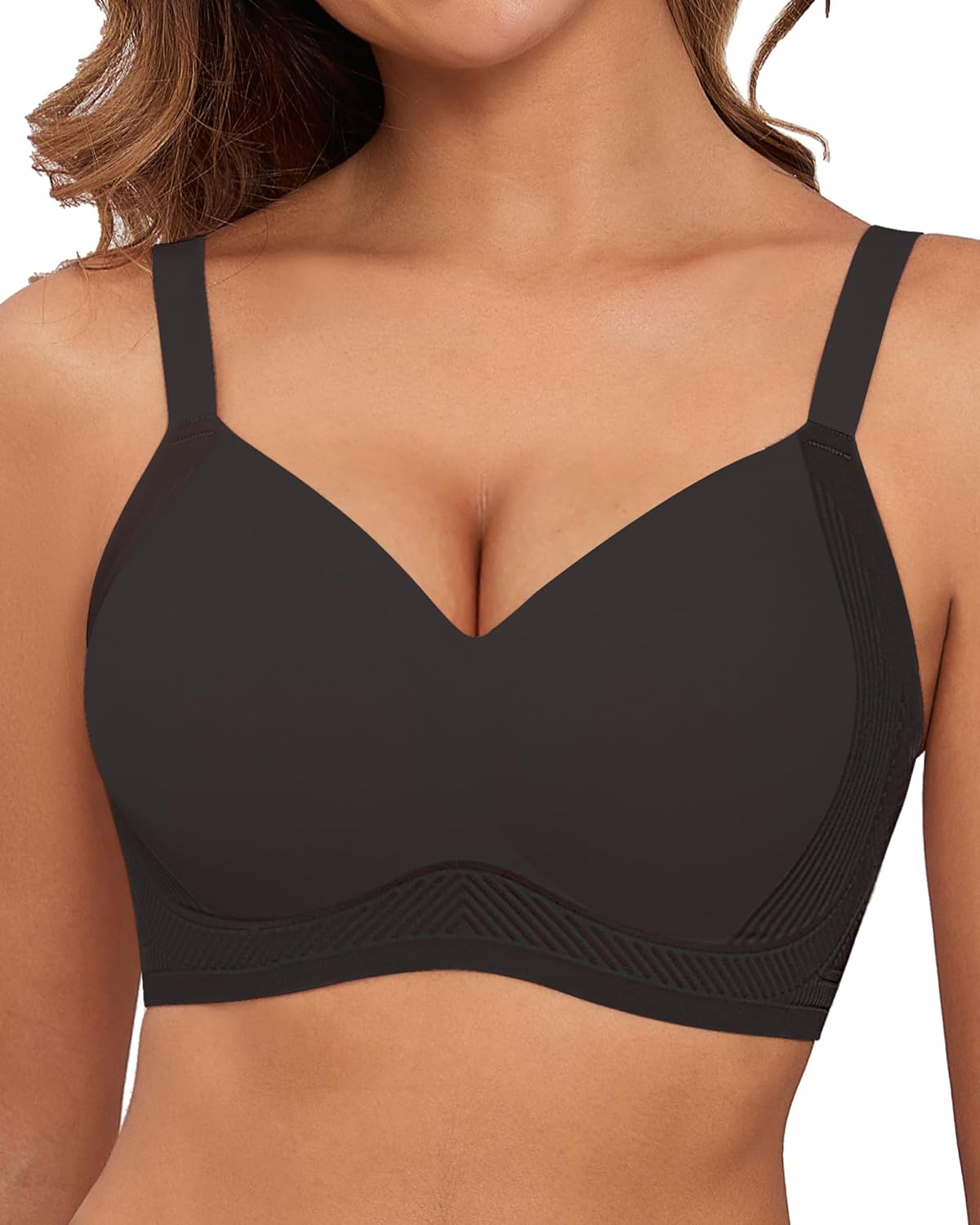 Full Coverage Push Up Bras for Women with Support and Lift No Underwire Bra - Picture 24 of 48