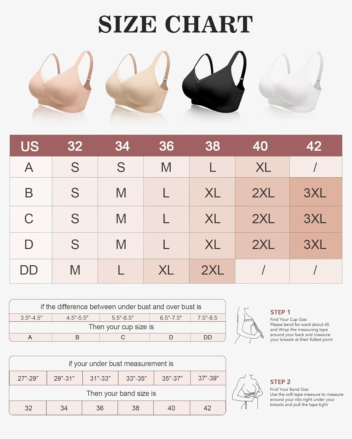 Womens Bra No Underwire Seamless Wireless Bra with Soft Support V Neck Mesh Bras - Picture 30 of 55