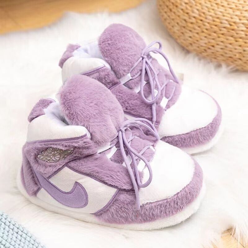 Warm Slippers Indoor Winter Unisex Sneaker Cotton Funny Sneakers Home Slippers