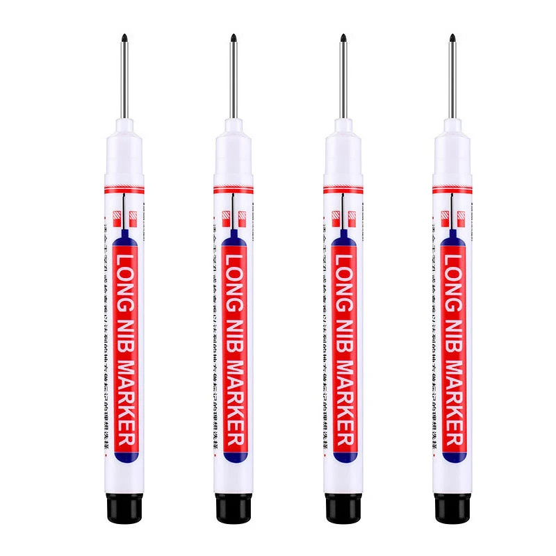 Long Nib Head Markers Deep Hole For Metal Perforating Pen Waterproof Marker Pen