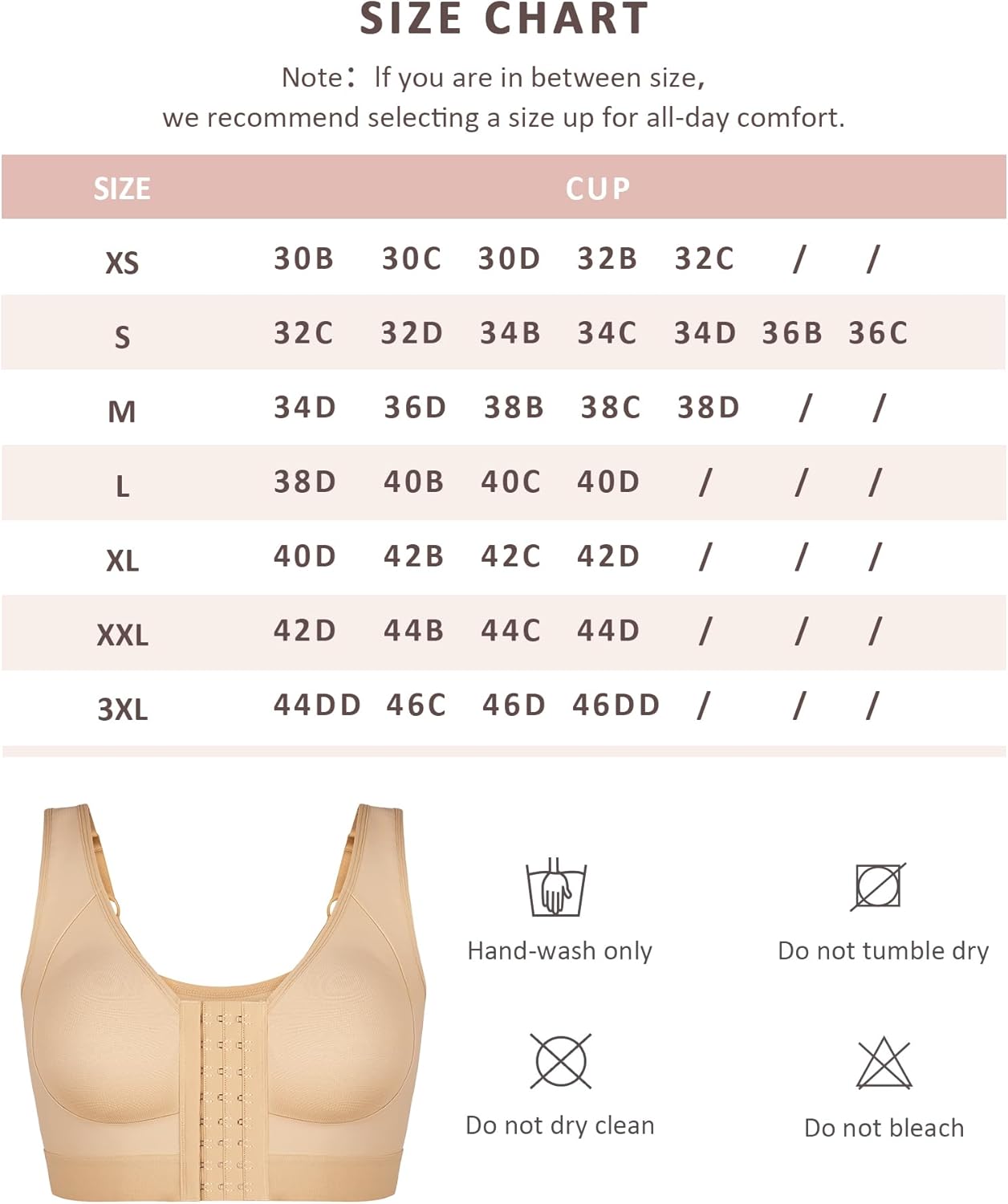 Post Surgery Bra Front Closure Compression Bra Wirefree Mastectomy Bra - Picture 36 of 42
