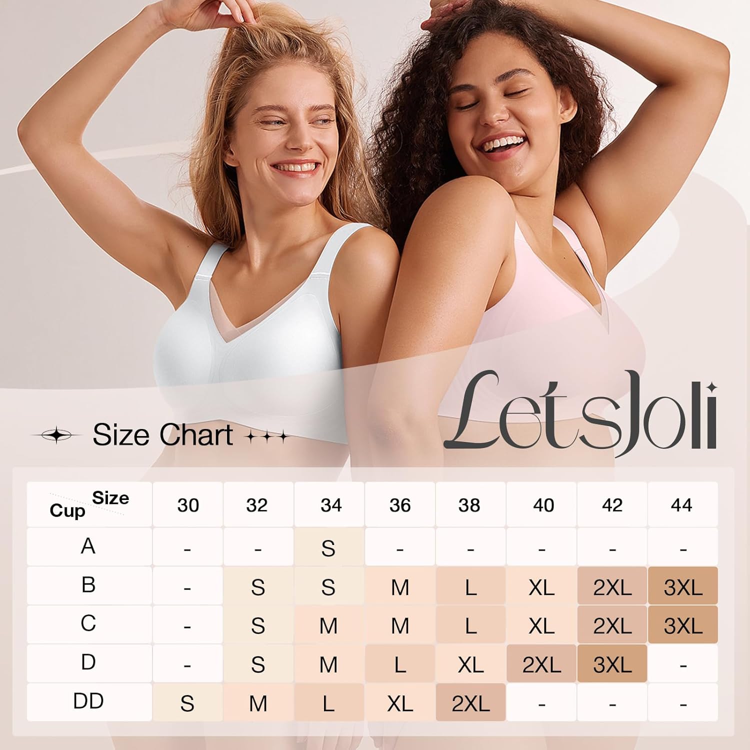 Women No Underwire Bralettes Push Up Wireless Supportive Full Coverage Bras - Picture 44 of 59