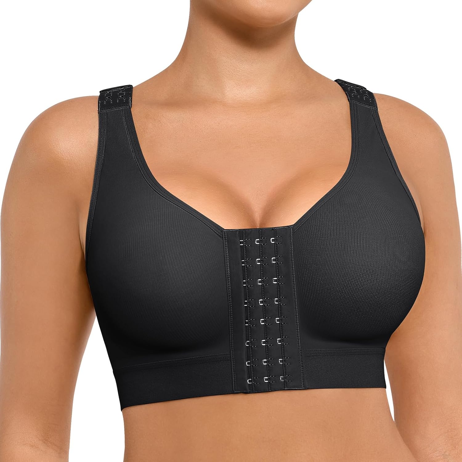 Women Post Surgery Bra Front Closure Surgical Recovery Everyday Bra Wireless Bra - Picture 22 of 39