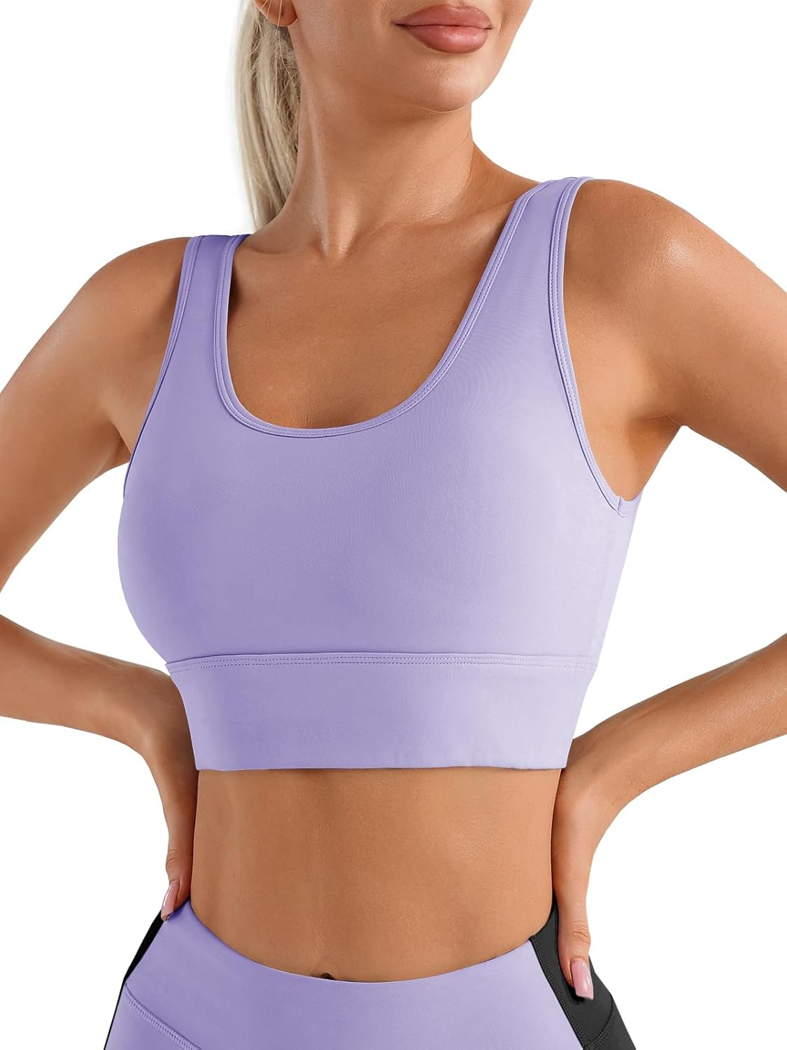 Womens Sport Bras Backless Yoga Running Square Neck Wireless Padded Bra - Picture 31 of 37