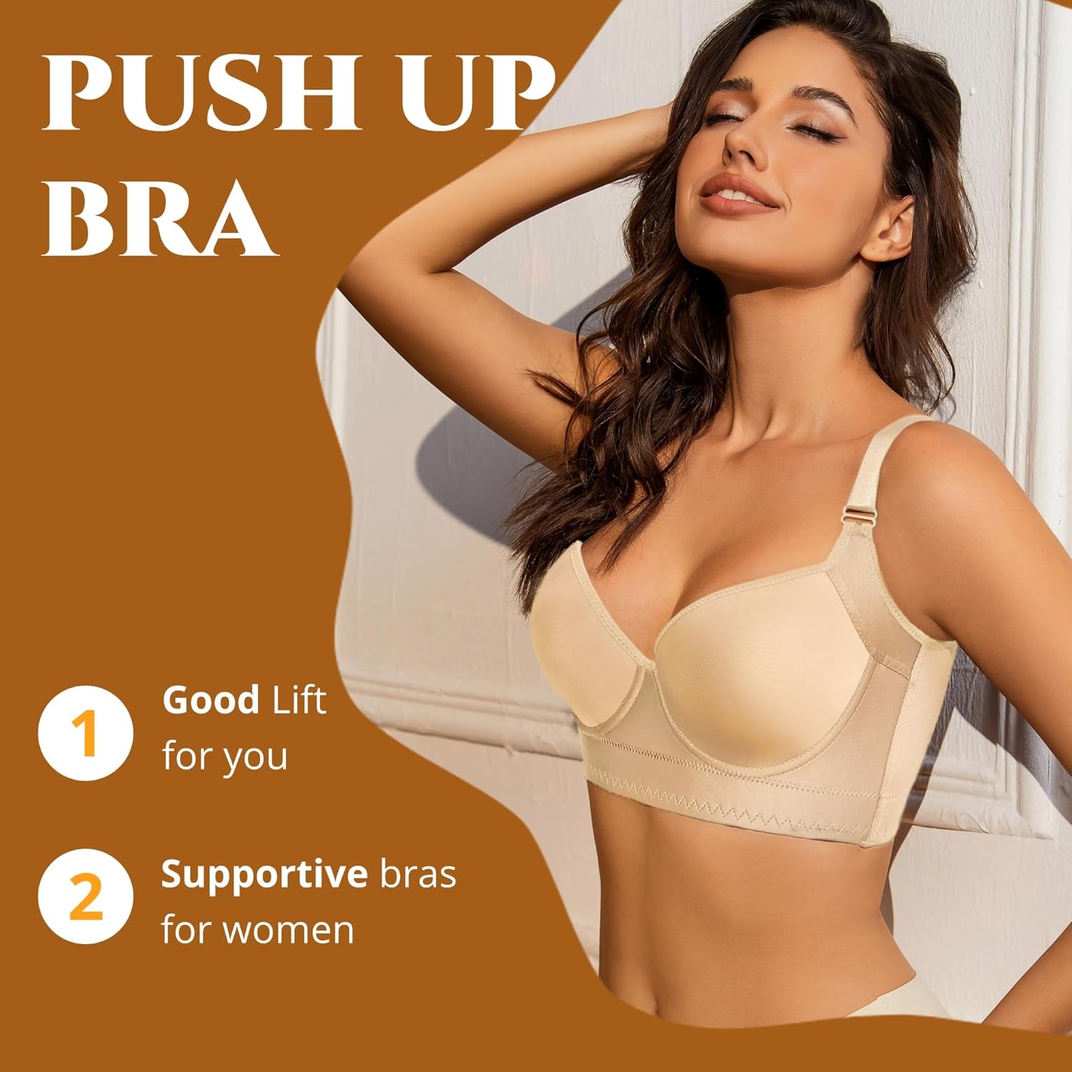 Push Up Bras for Women Daisy Bra Bras for Back Fat Sexy Comfortable Bra - Picture 23 of 39