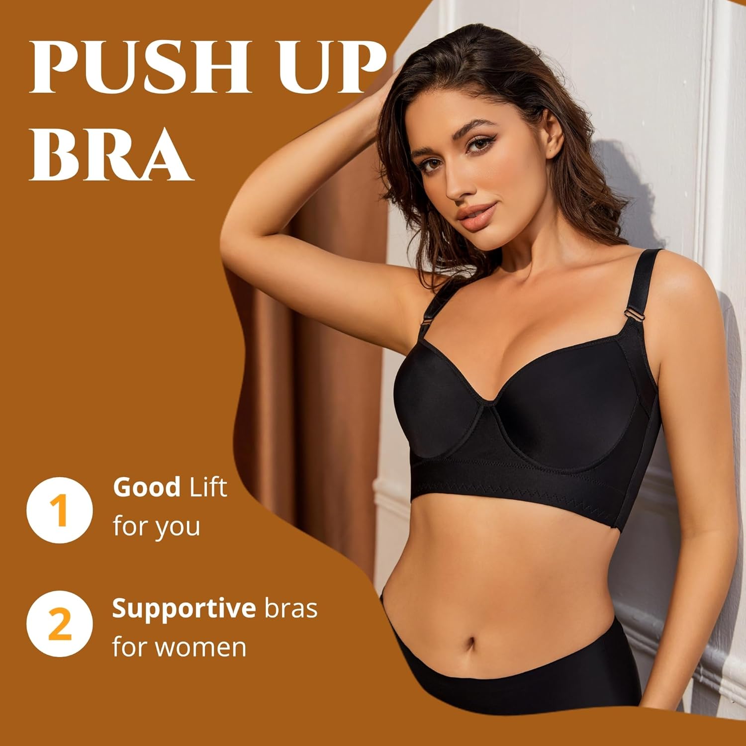 Push Up Bras for Women Daisy Bra Bras for Back Fat Sexy Comfortable Bra - Picture 29 of 39
