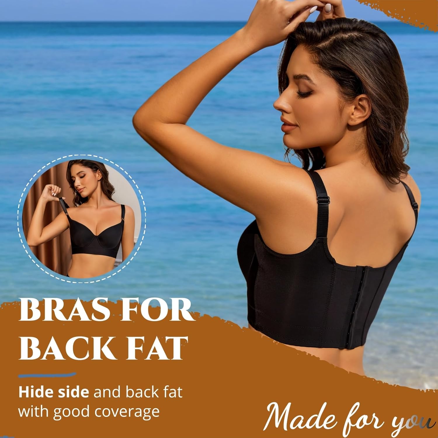 Push Up Bras for Women Daisy Bra Bras for Back Fat Sexy Comfortable Bra - Picture 30 of 39