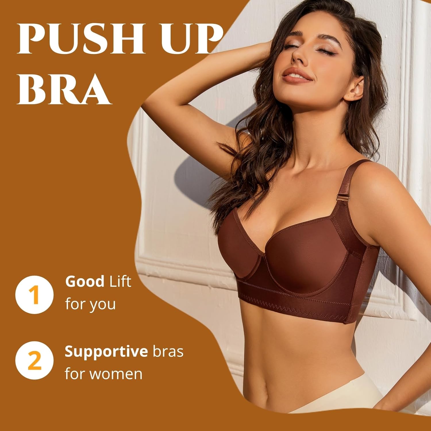 Push Up Bras for Women Daisy Bra Bras for Back Fat Sexy Comfortable Bra - Picture 35 of 39