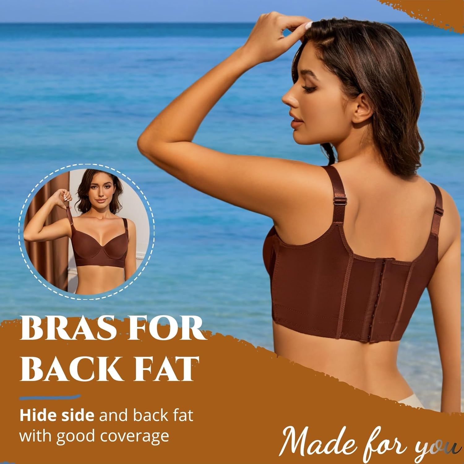 Push Up Bras for Women Daisy Bra Bras for Back Fat Sexy Comfortable Bra - Picture 36 of 39