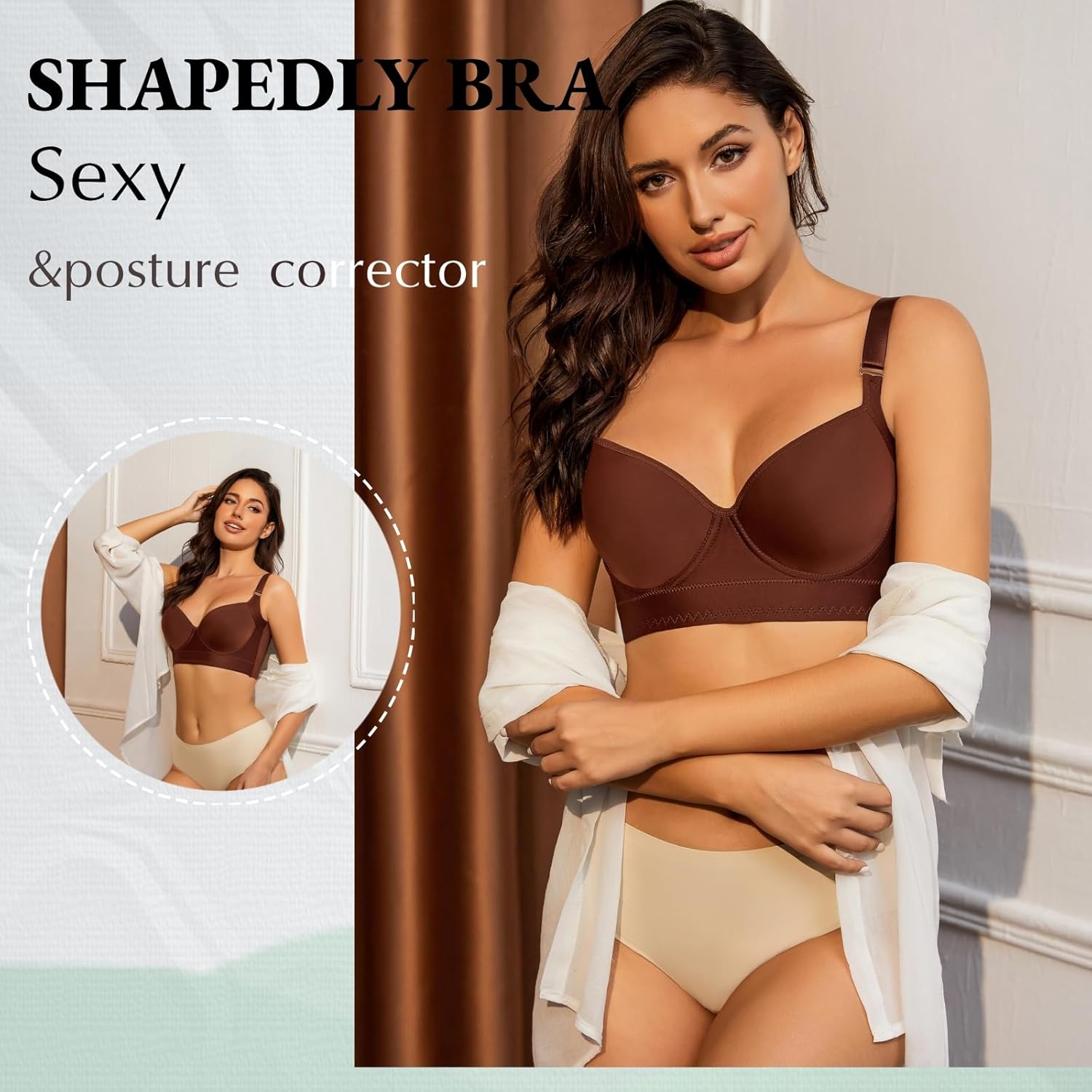 Push Up Bras for Women Daisy Bra Bras for Back Fat Sexy Comfortable Bra - Picture 38 of 39