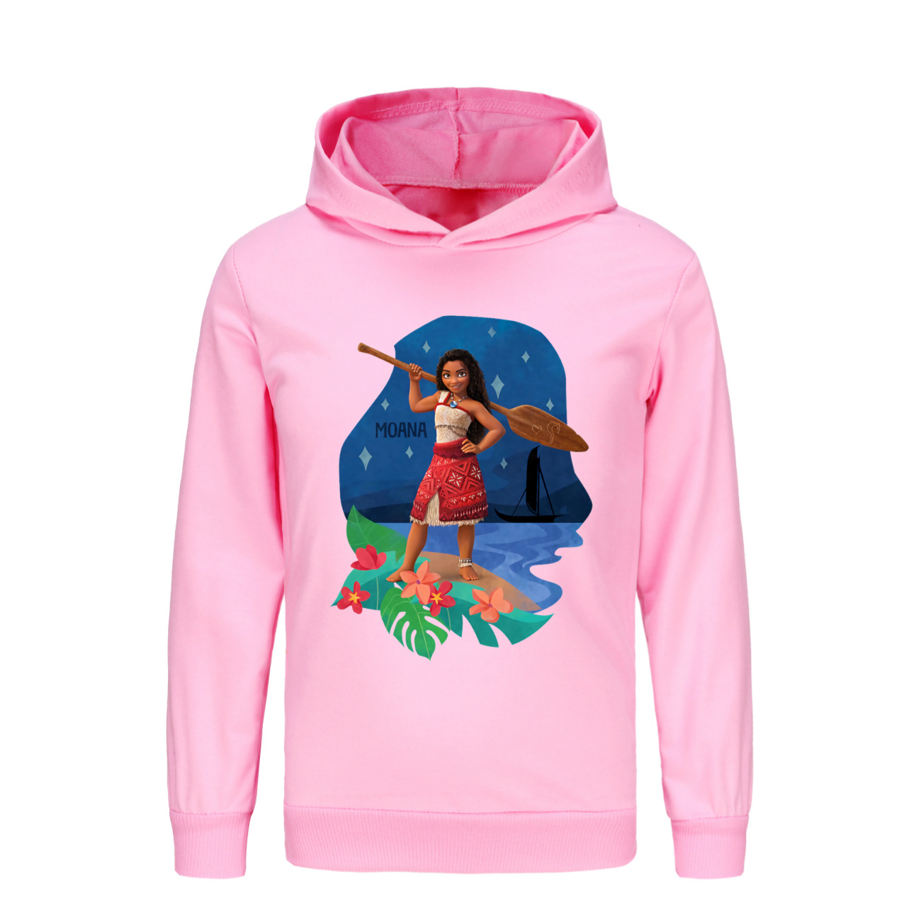 Girls Moana Hoodie Jumper Long Sleeve Tshirt Sweatshirt Kids Casual Pullover Top - Picture 48 of 51
