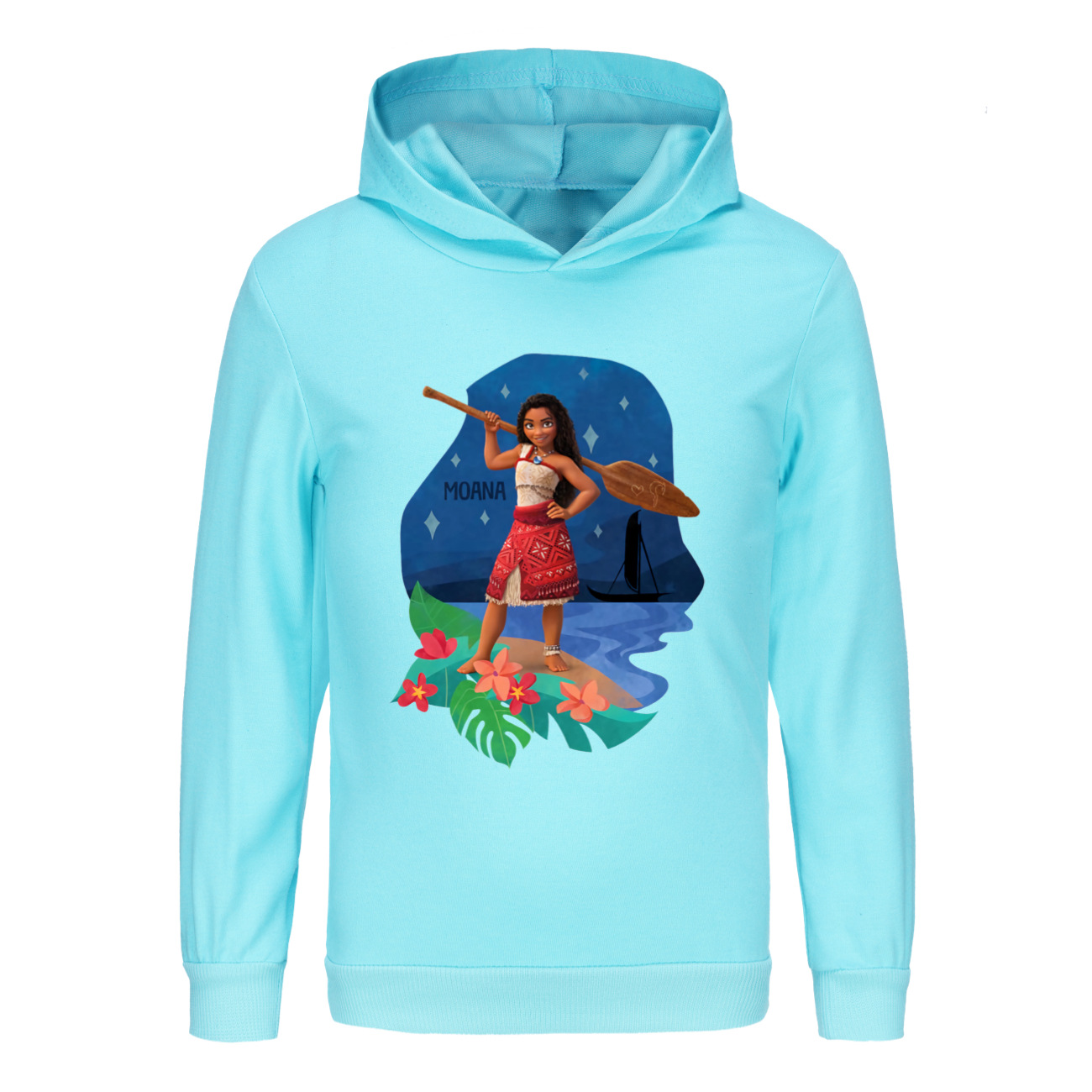 Girls Moana Hoodie Jumper Long Sleeve Tshirt Sweatshirt Kids Casual Pullover Top - Picture 45 of 51