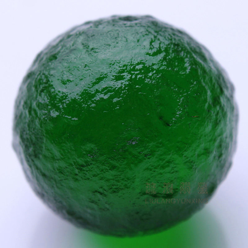 Gema Verde Moldavita Meteorito Clase Impacto Esfera Checa Bola 16Mm Energía Piedra R - Imagen 19 de 21
