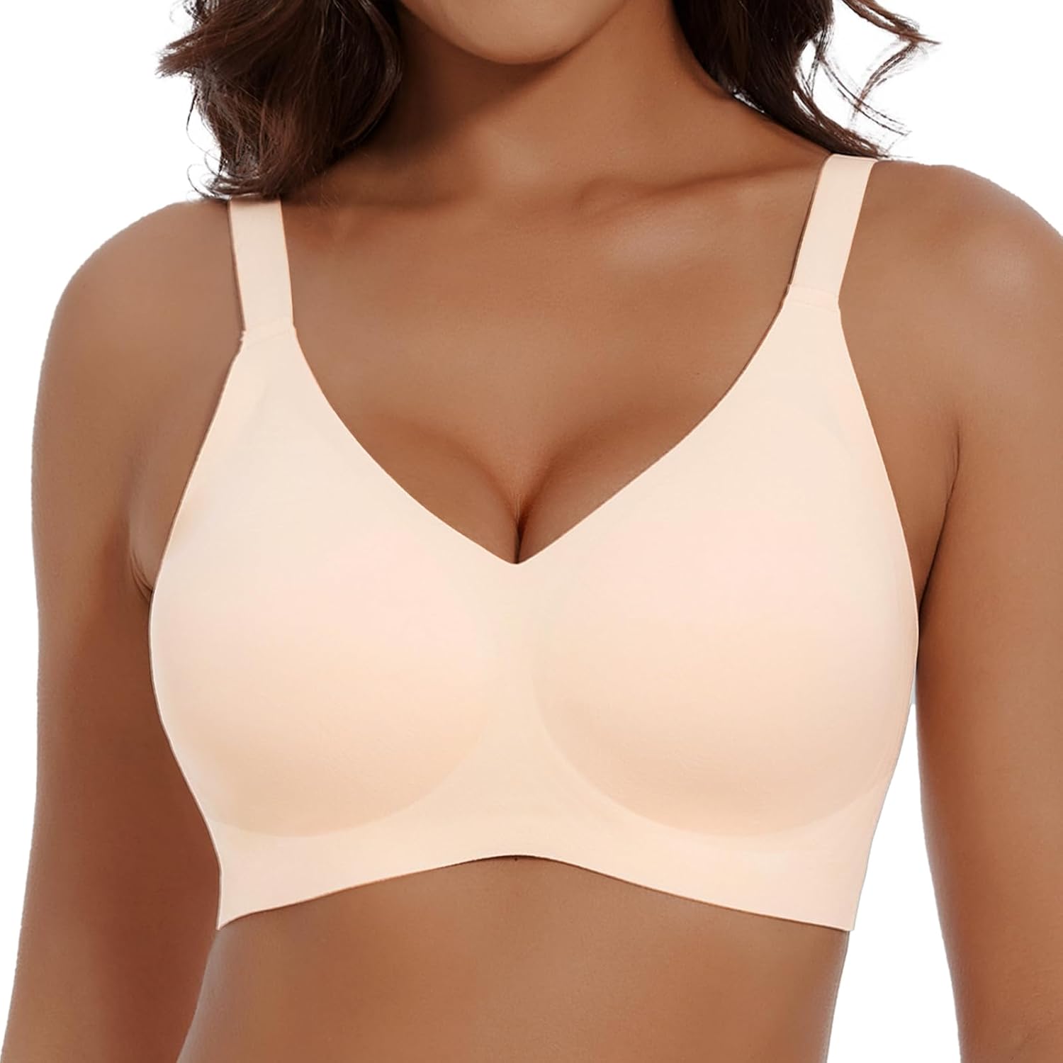 Womens Comfortable Wireless Bra No Underwire Seamless Full Coverage Bralettes - Picture 26 of 28