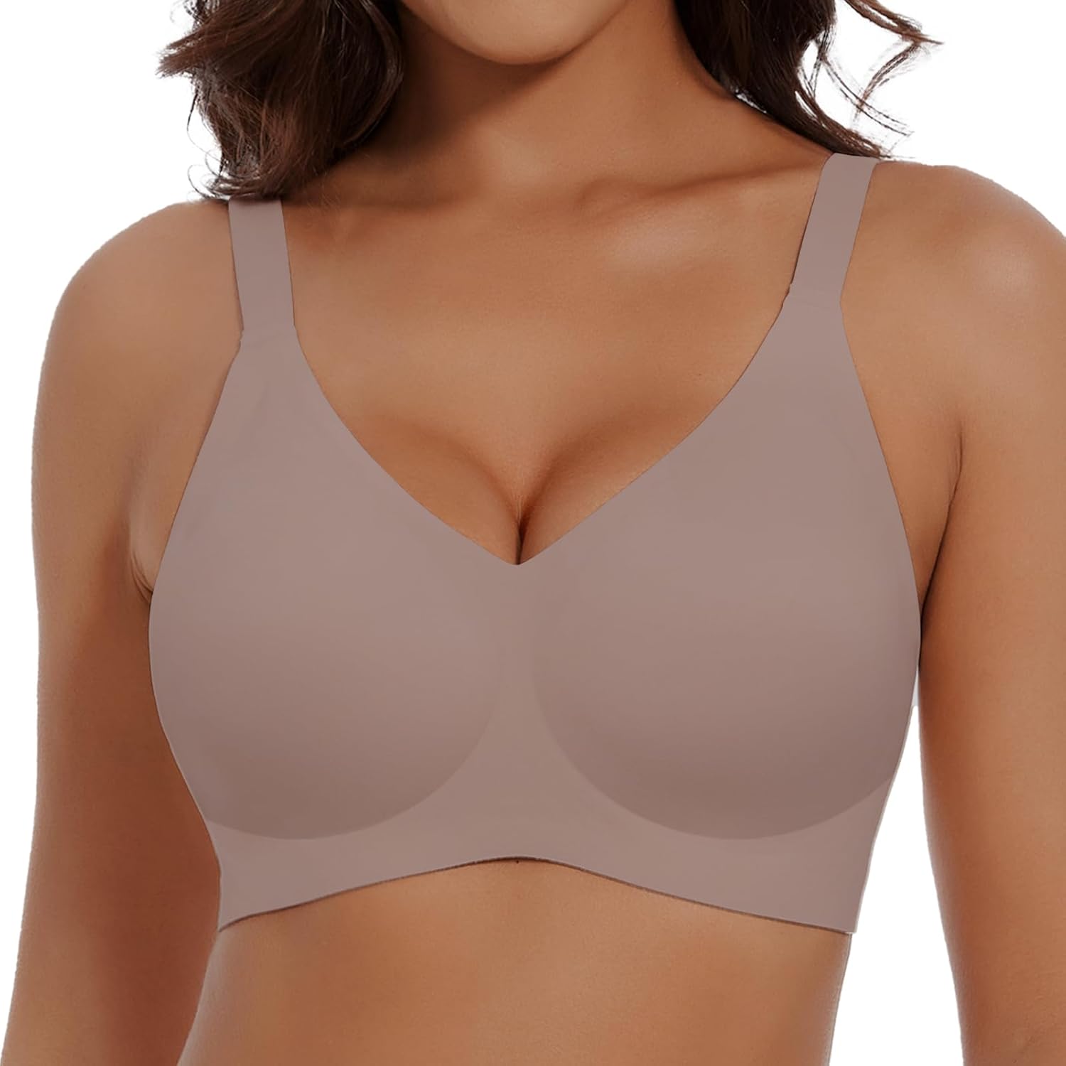 Womens Comfortable Wireless Bra No Underwire Seamless Full Coverage Bralettes - Picture 27 of 28