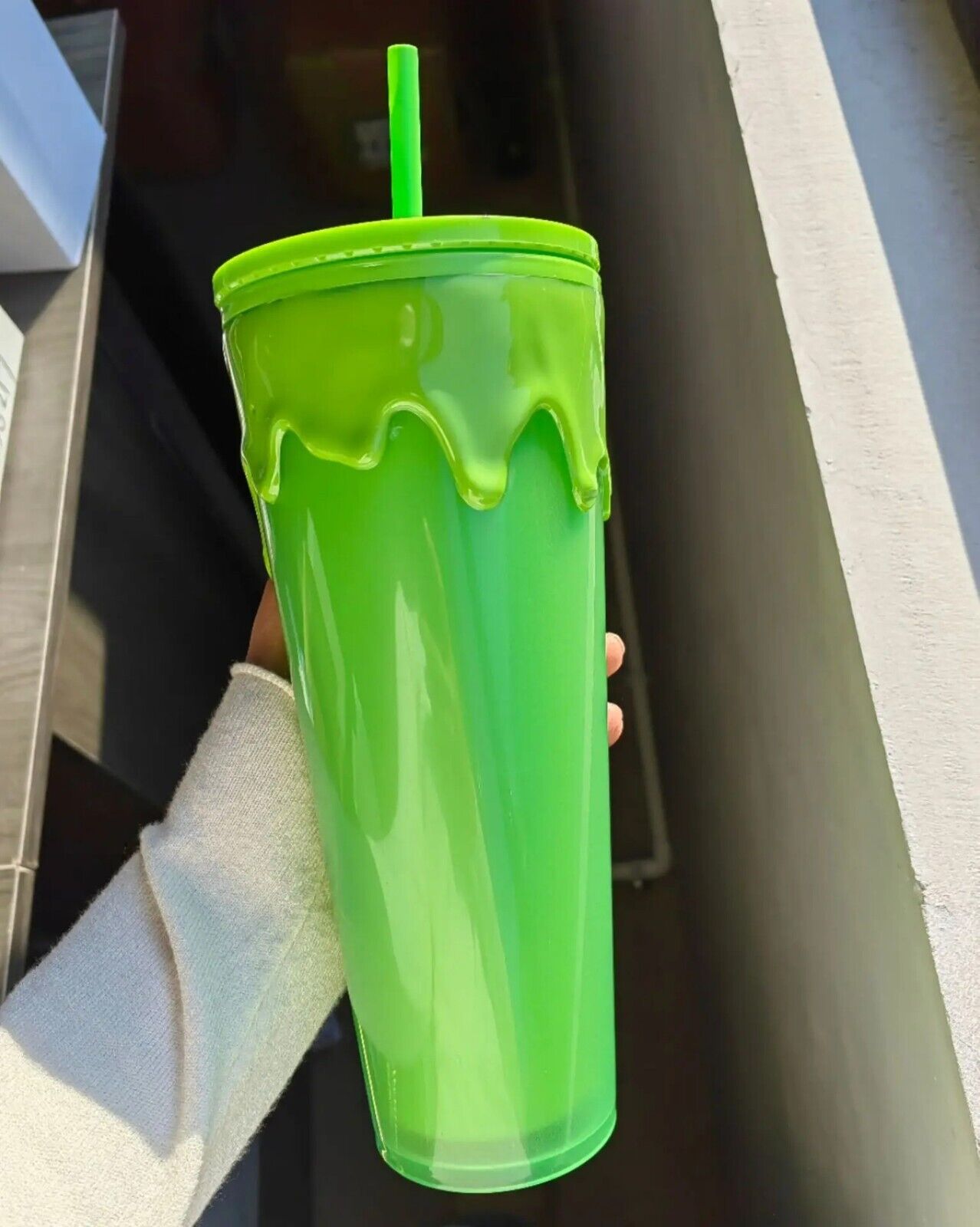 Vaso 24oz 2024 Slime Fluorescencia Verde Fiesta Navidad Fiesta - Imagen 18 de 20