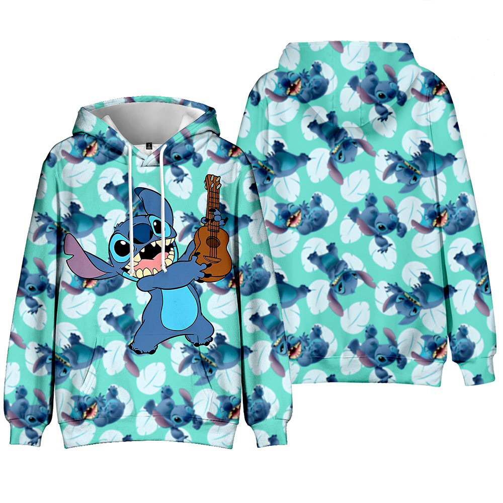 Kids Adult Lilo Stitch Hoodies Sweatshirt Casual Hoodies Sweatshirt Pullover UK