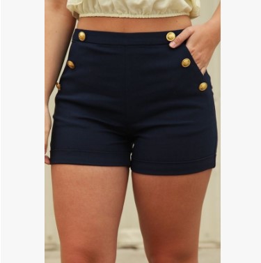 Summer Women's High Waist Fashion Fit Casual All-match Five-point Pants Shorts - Picture 2 of 3