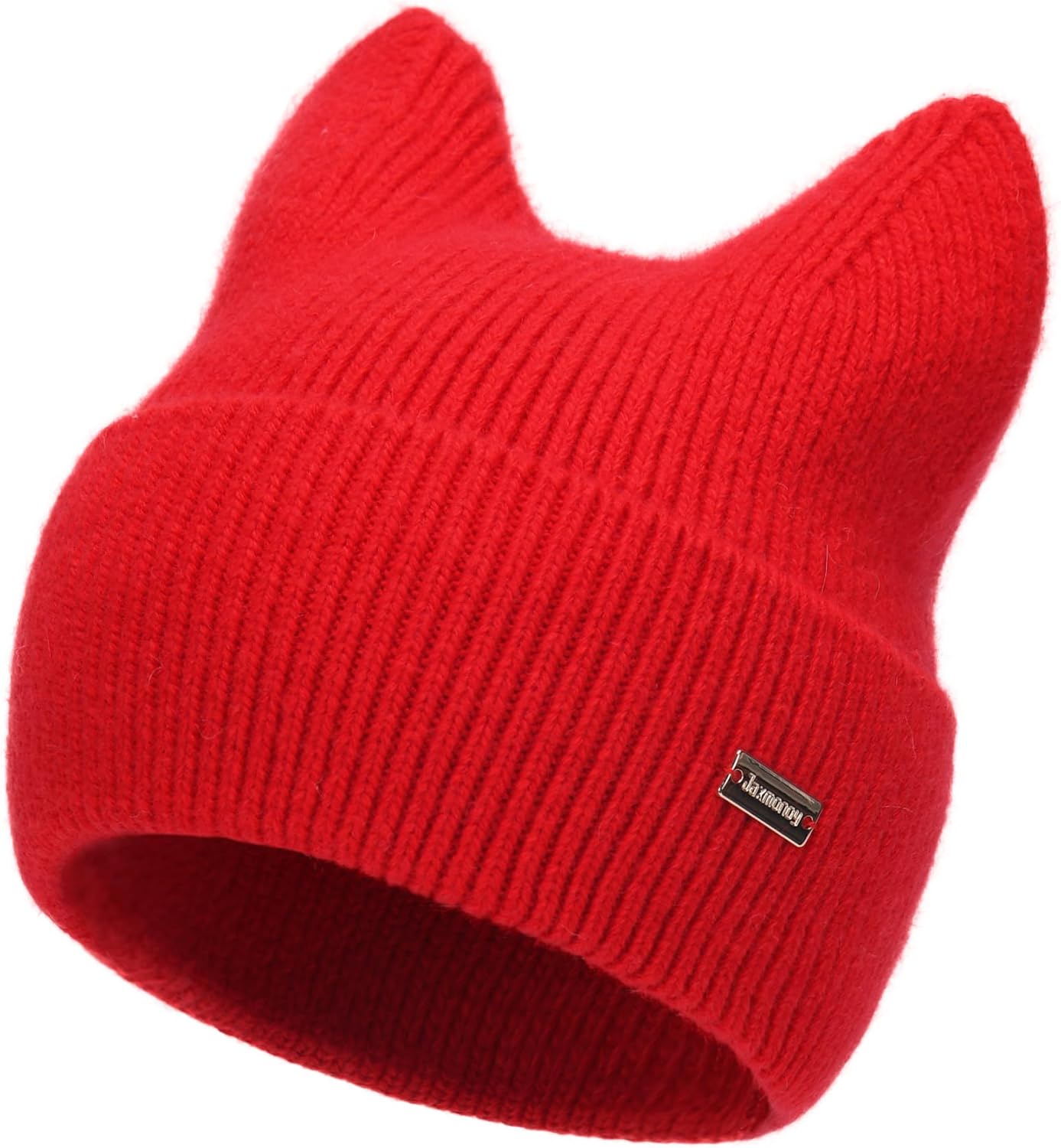 Winter Cute cat Ear Wool Beanie Hats for Women&Men Soft Warm Cashmere Knit Hat - Picture 41 of 46