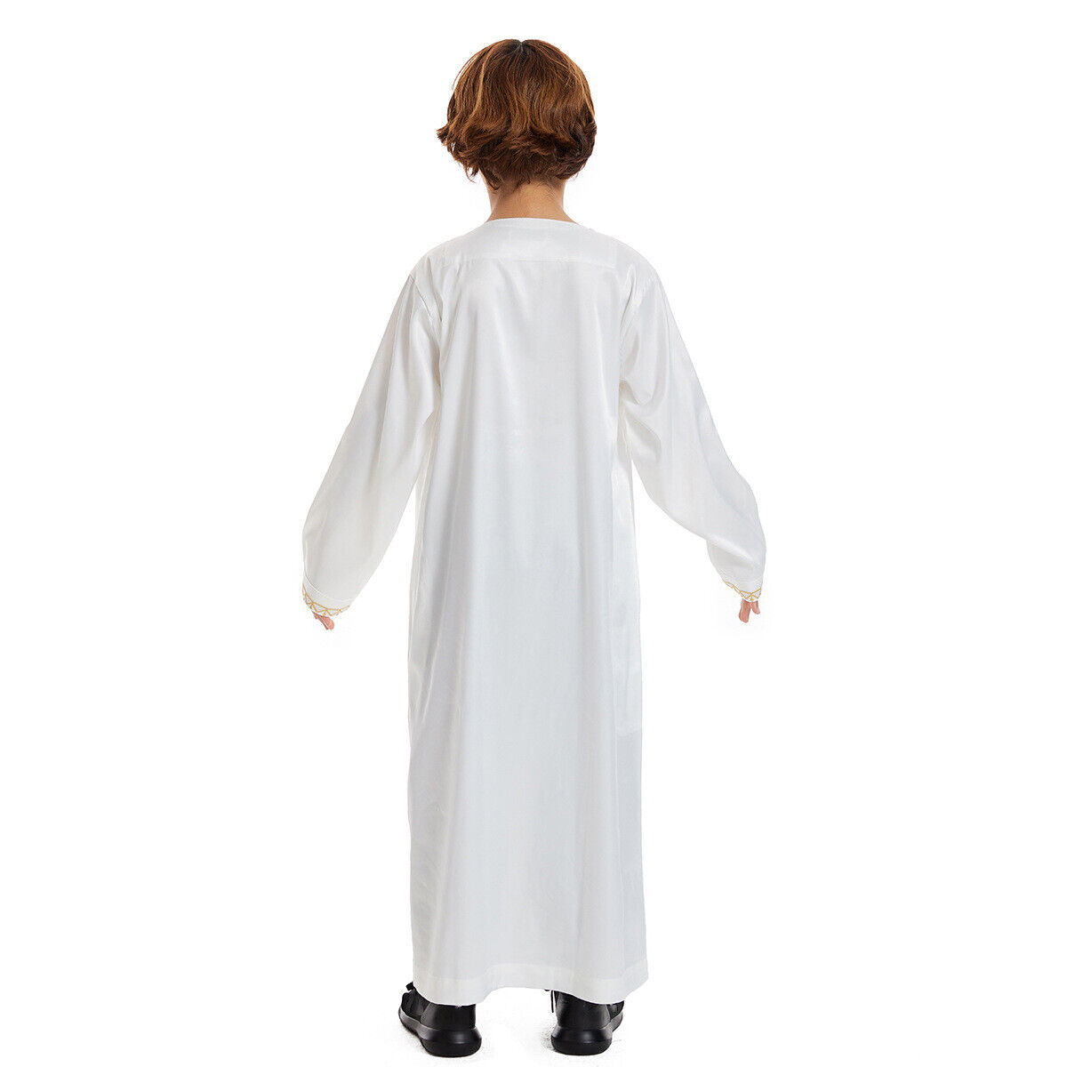 Muslim Boy Long Robe Children Tassels Dress Abaya Kids Eid Kaftan Clothes Burqa - Picture 52 of 58