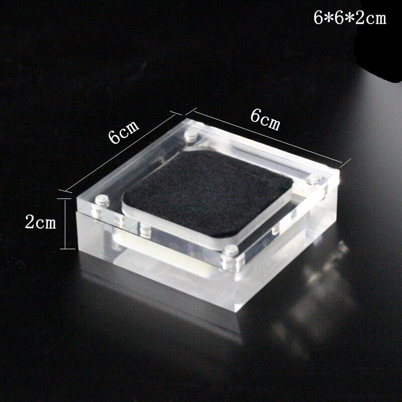 Acrylic Case Holder Container Jewelry Display Storage Box Gemstone Ring Organize