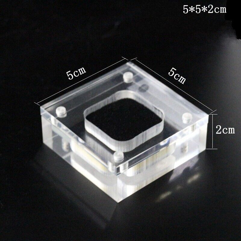 Acrylic Case Holder Container Jewelry Display Storage Box Gemstone Ring Organize