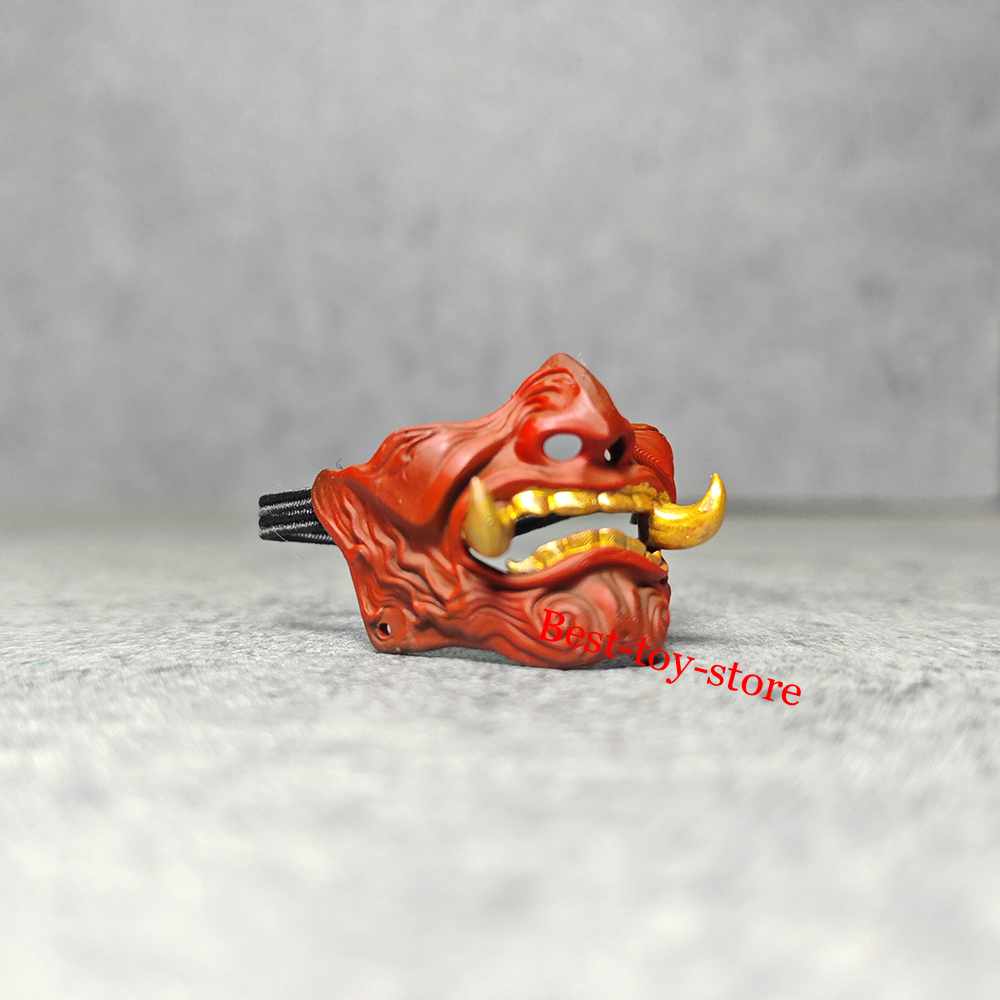 1/6 Scale Japanese Prajna Samurai Mini Half Face Mask Fit 12"Action Figure Body - Picture 11 of 15