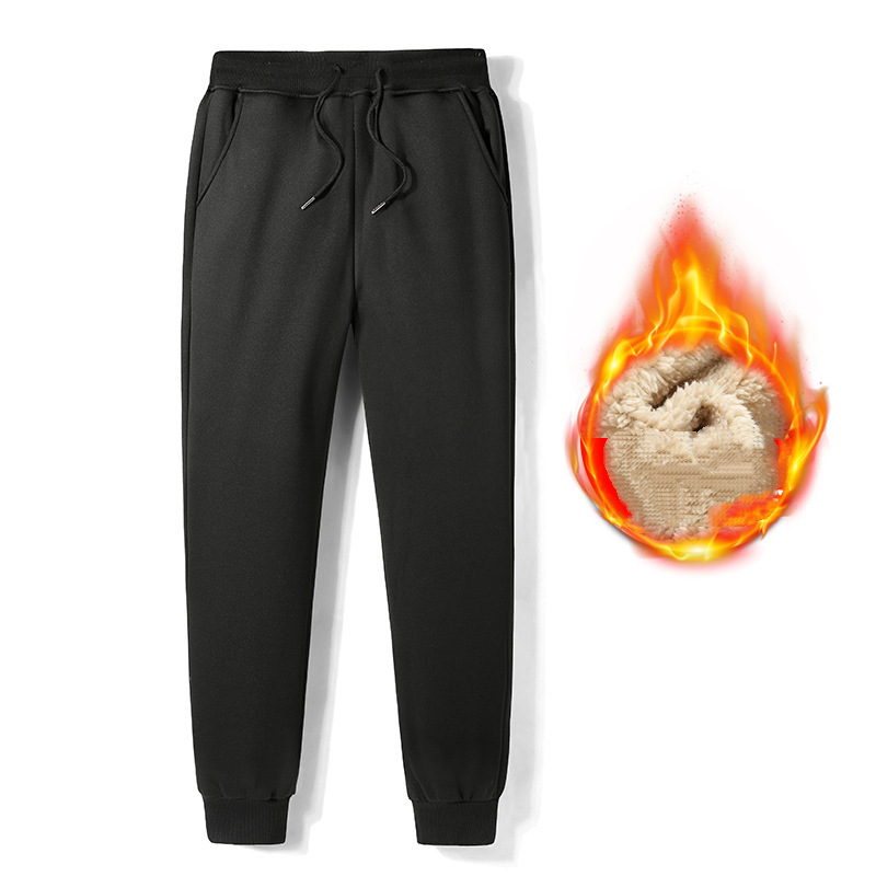Mens Winter Thermal Warm TrousersFaux Fleece Fur Lined Joggers Sports Pants - Picture 10 of 12